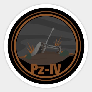 German medium tank Pz-IV Sticker